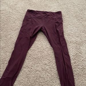 Athleta Deep Plum Leggings